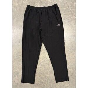 Skechers Track Pants Mens XL Black Stretch Activewear Sports